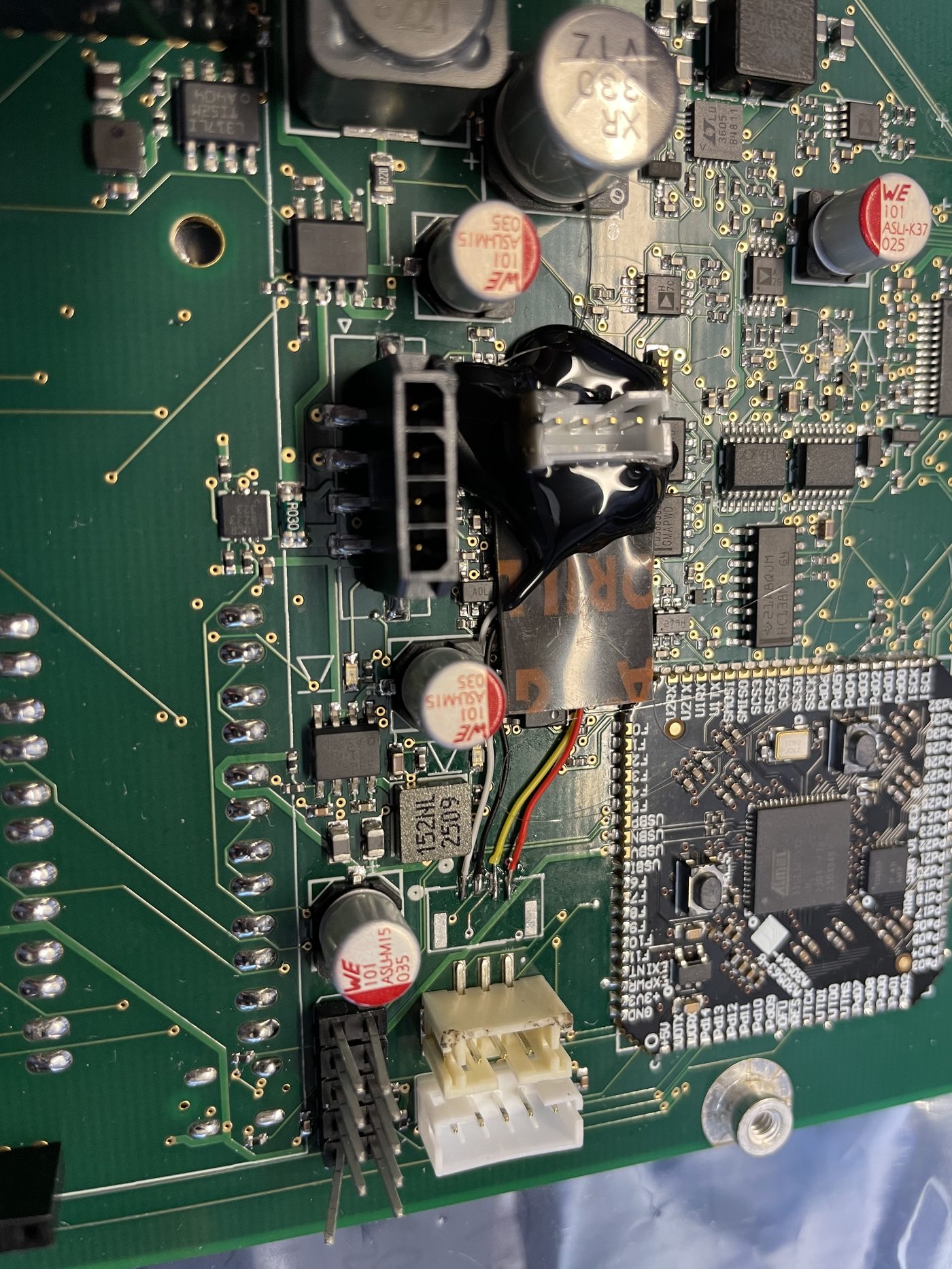 Instrument control board during debug